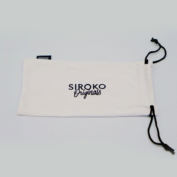 Simple and sober glasses storage bag